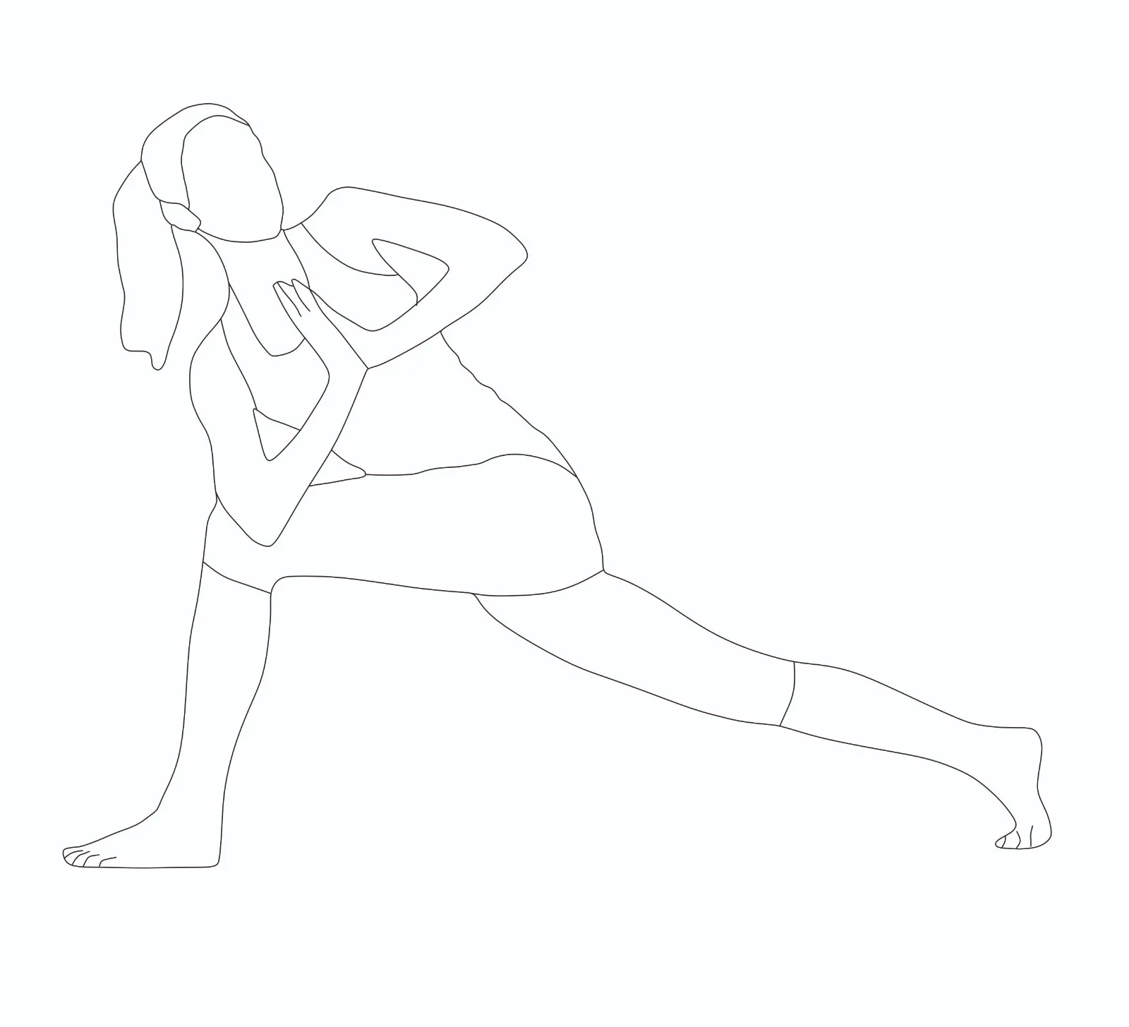 Revolved Side Angle Pose (Parivrtta Parsvakonasana) yoga twist demonstration