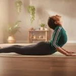 Bhujangasana Cobra Pose yoga exercise on mat
